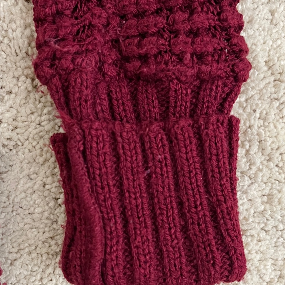 Express Off-the-Shoulder Red Sweater - Picture 5 of 6